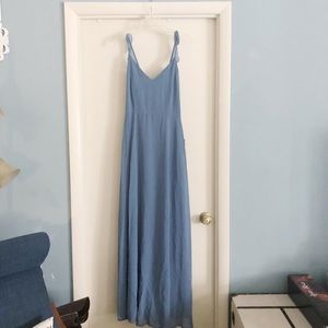 Meteoric Rise Slate Blue Maxi Dress Size XL